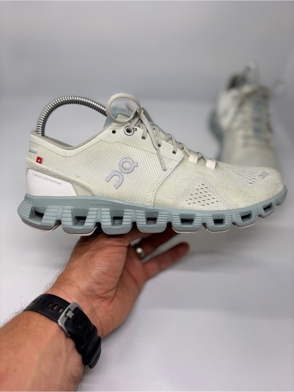 On Cloudswift Women’s 8 Glacier White Running Sneakers - Picture 5 of 15